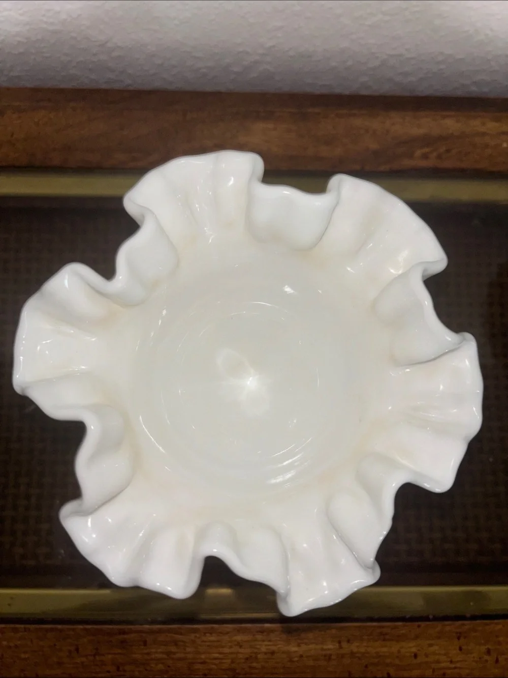 White Hobnail Milk Glass Compote - Classic Home Accent